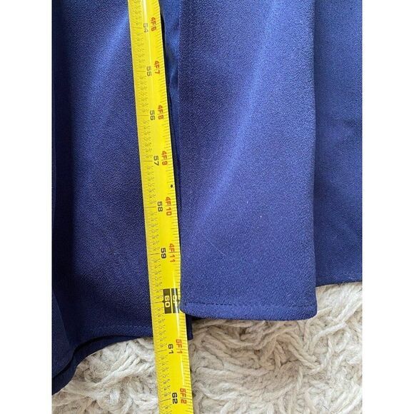 BCBGMAXAZRIA Dress Long Maxi 8 Colorblock Navy Blue Orange Burgundy Red - Picture 6 of 8